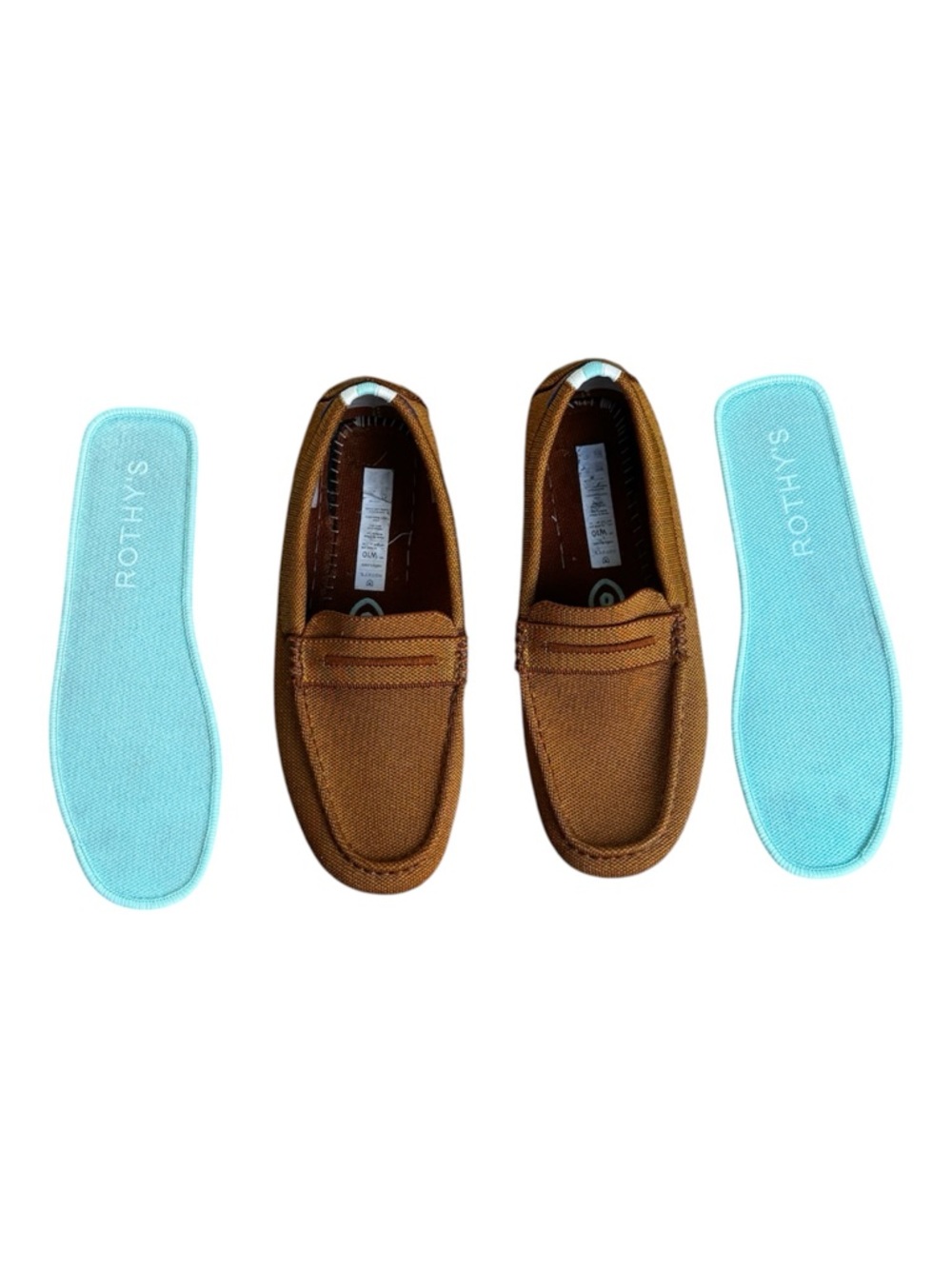 Rothy's The Driver Driving Loafer Slip On Flat Cognac Women's Sz 10 EUC - Picture 3 of 12